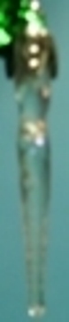 (image for) 6 CLEAR ICICLE ORNAMENTS